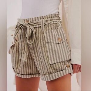 NWT free people Harriet Striped Women's Shorts